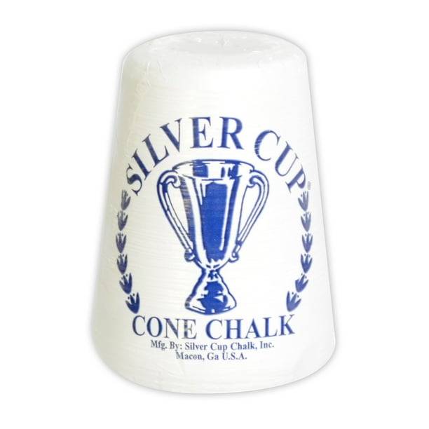 Silver Cup Case Cone Talc Chalk Case of 6